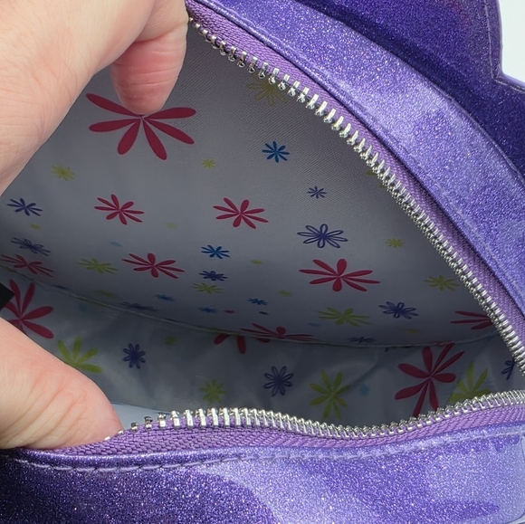 Cakeworthy Lizzie McGuire Purple Sparkle Daisy Crossbody Bag - Picture 5 of 6